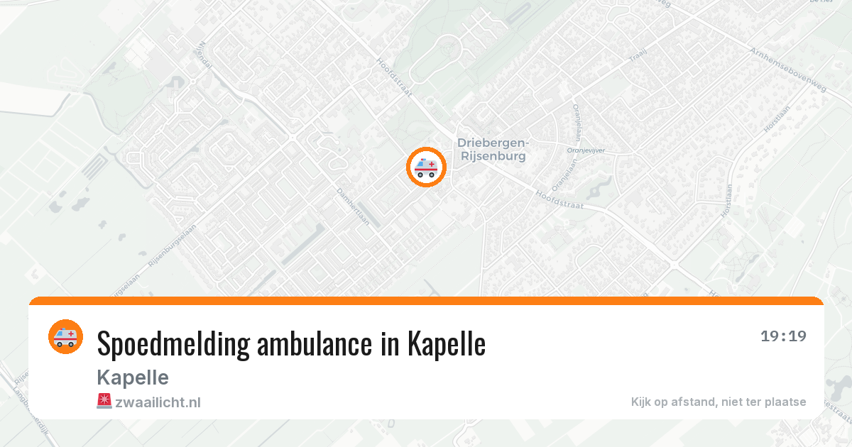 Spoedmelding ambulance in Kapelle — 28 jan 2026
