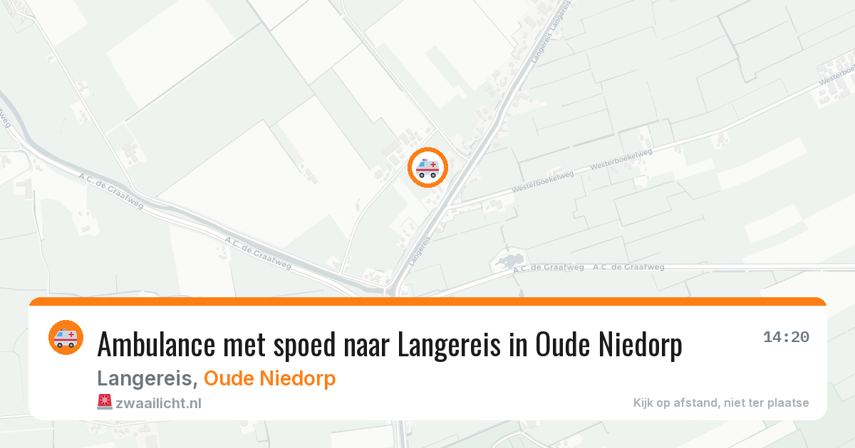 Ambulance met spoed naar Langereis in Oude Niedorp — 13 aug 2026