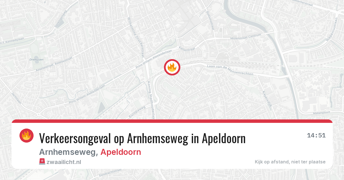 Verkeersongeval op Arnhemseweg in Apeldoorn — 8 jul 2026