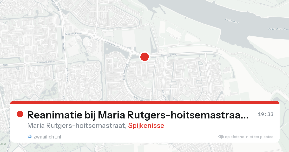 Reanimatie bij Maria Rutgers-hoitsemastraat in Spijkenisse — 22 aug 2026
