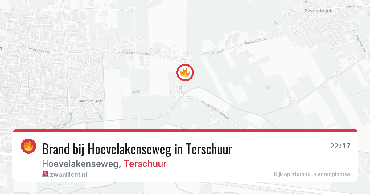 Brand bij Hoevelakenseweg in Terschuur — 13 feb 2026