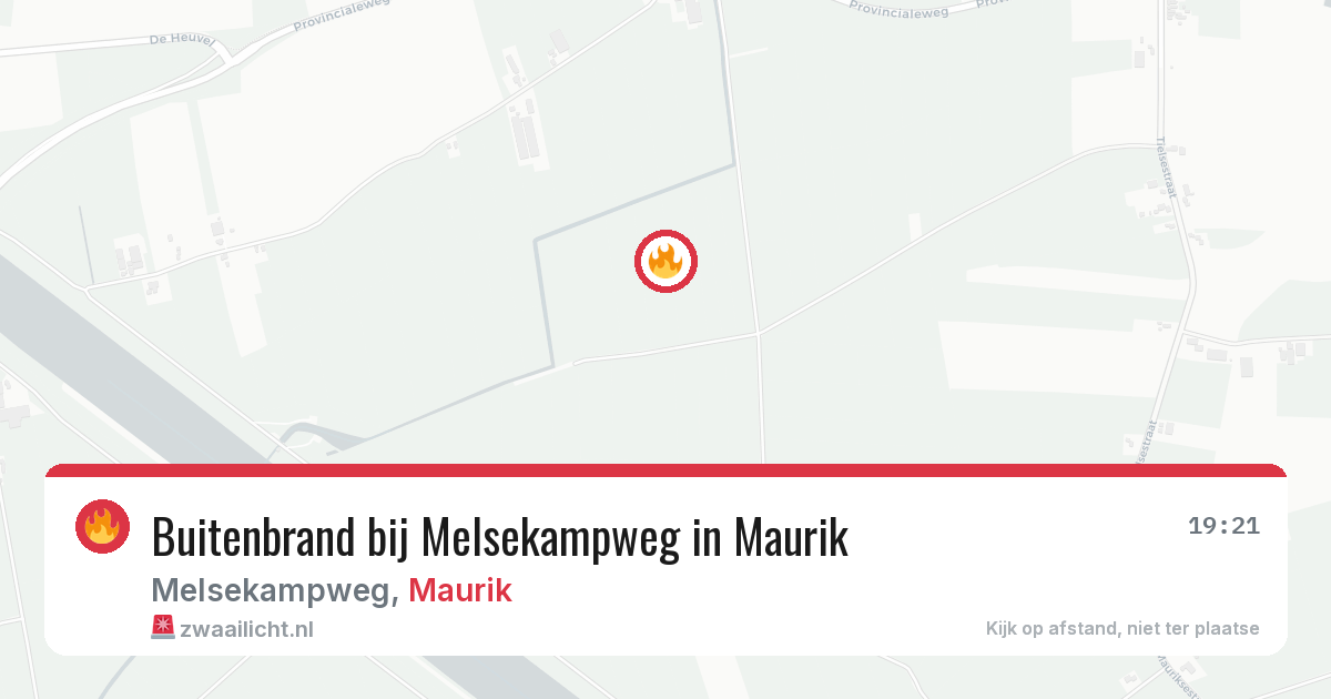 Buitenbrand bij Melsekampweg in Maurik — 5 aug 2026