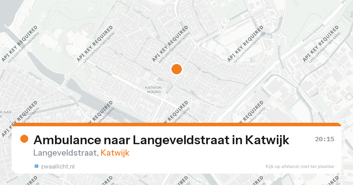 Ambulance naar Langeveldstraat in Katwijk — 20 jul 2026
