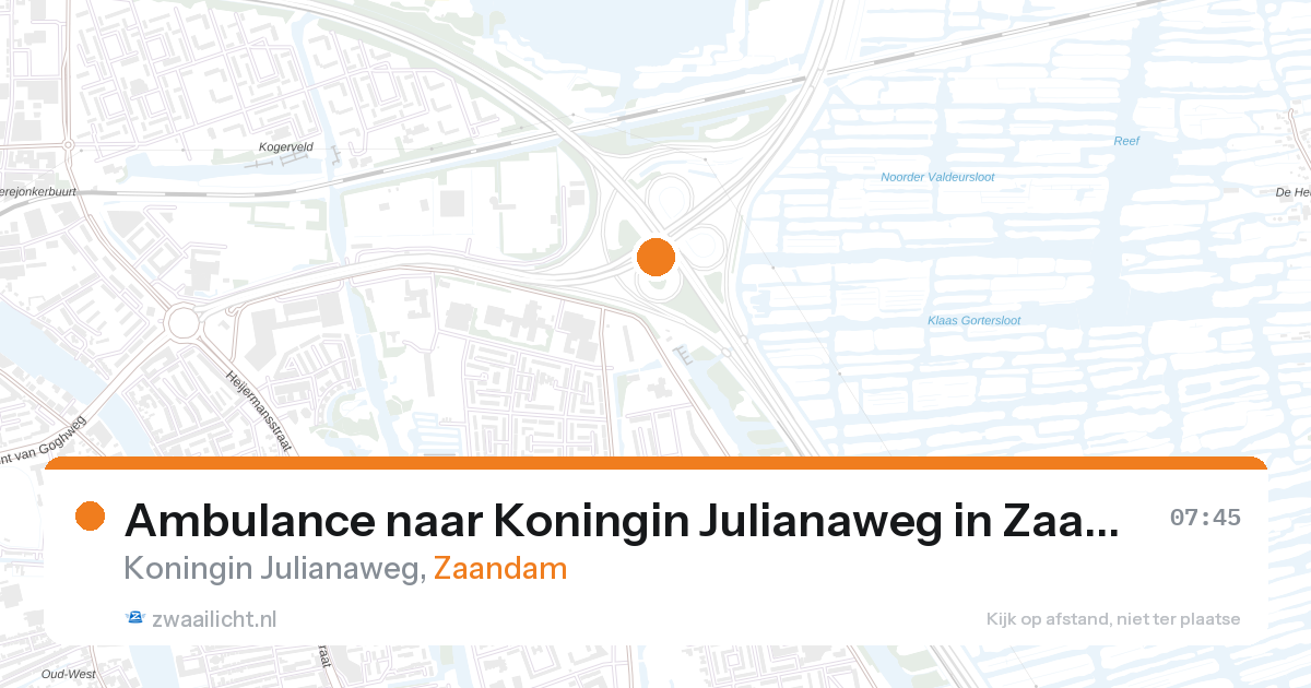 Ambulance naar Koningin Julianaweg in Zaandam — 11 jun 2026