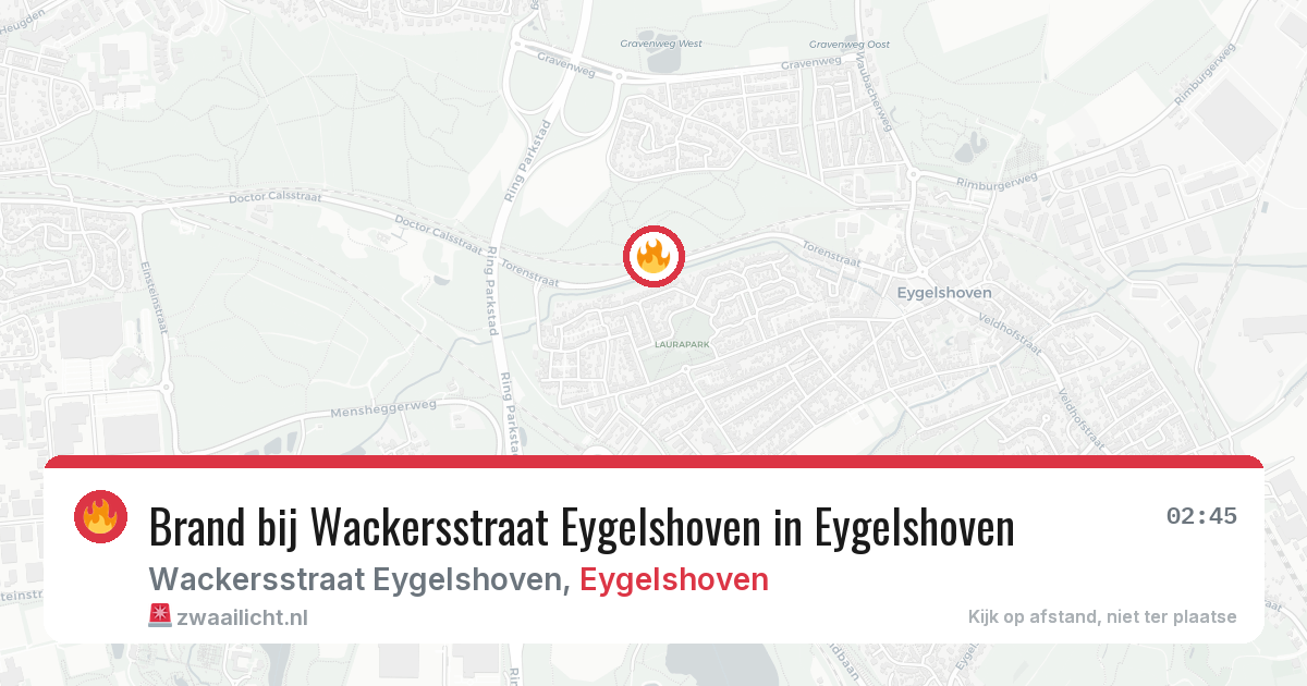 Brand bij Wackersstraat Eygelshoven in Eygelshoven — 23 feb 2026