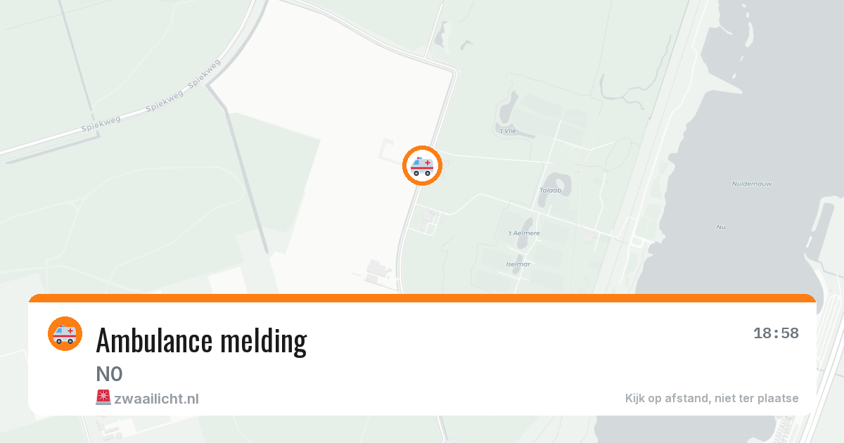 Ambulance melding — 12 mrt 2026 | 🚨 Zwaailicht.nl
