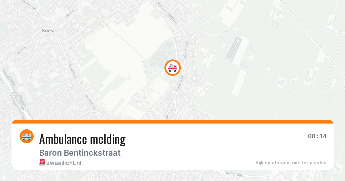 Ambulance melding — 31 mrt 2026