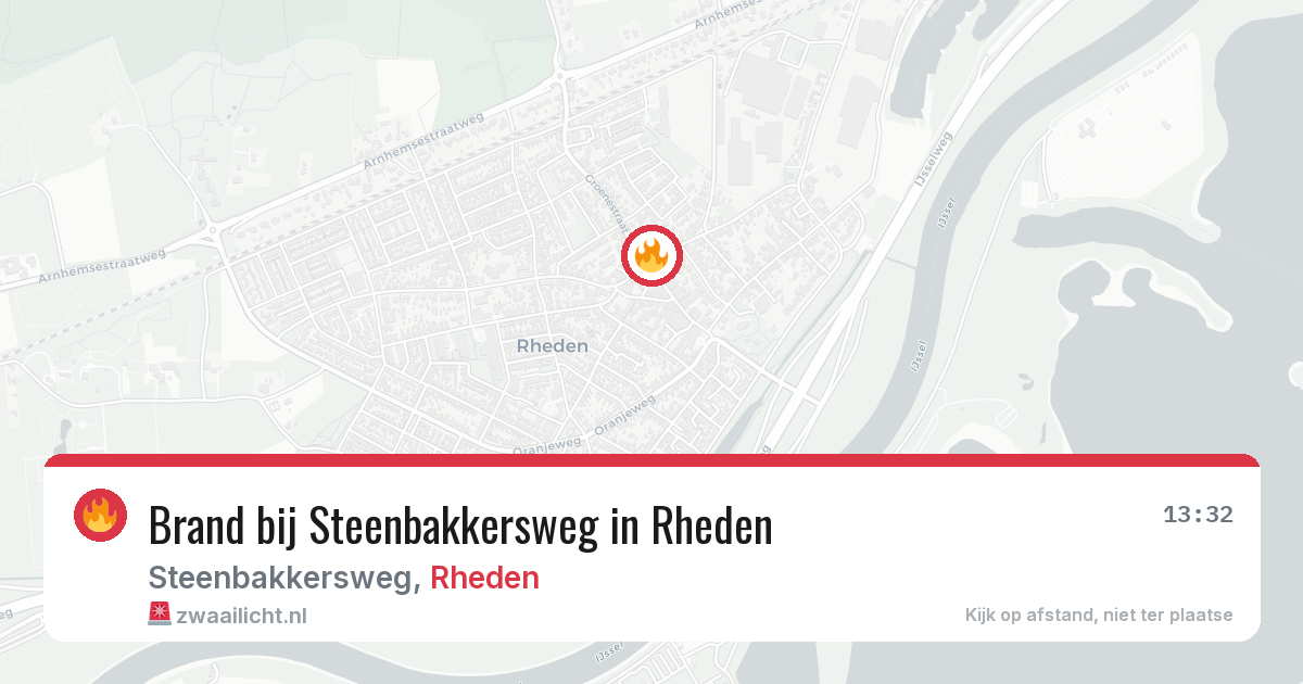Brand bij Steenbakkersweg in Rheden — 28 apr 2026