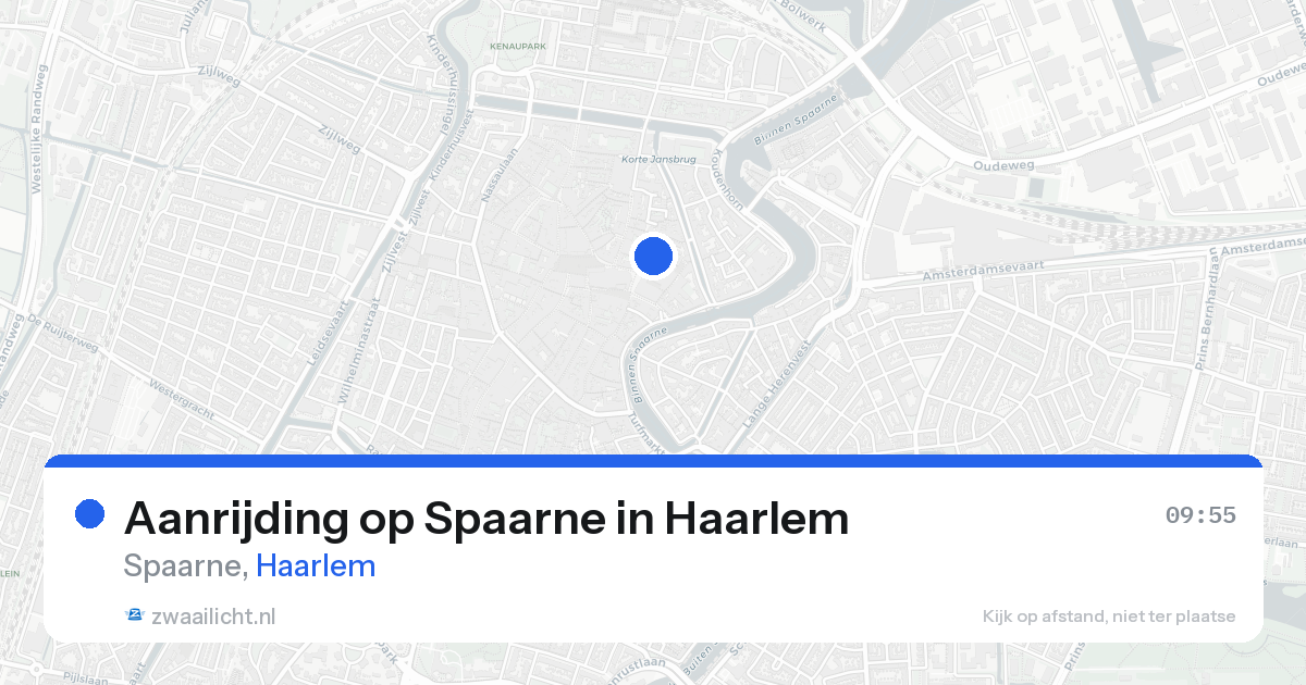 Aanrijding op Spaarne in Haarlem — 21 aug 2026