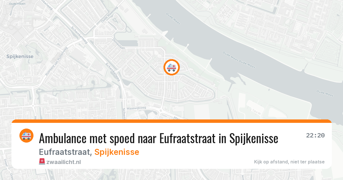 Ambulance met spoed naar Eufraatstraat in Spijkenisse — 14 aug 2026