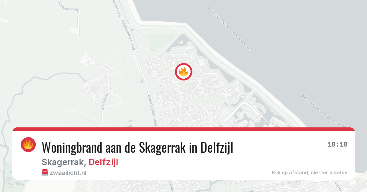 Woningbrand aan de Skagerrak in Delfzijl — 4 aug 2026