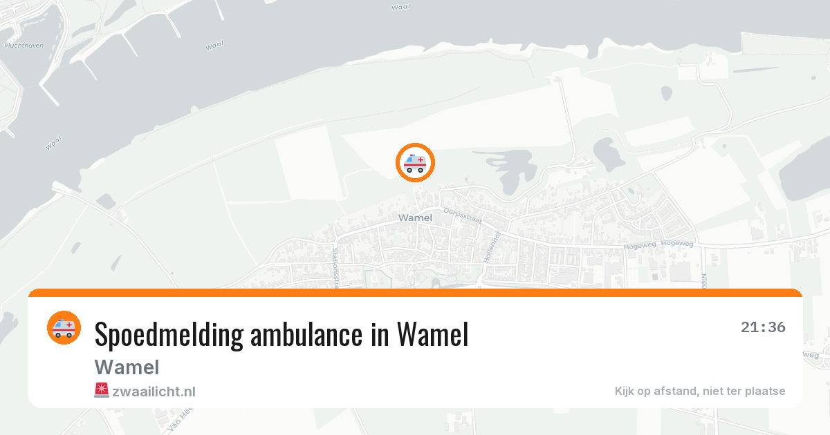 Spoedmelding ambulance in Wamel — 8 apr 2026