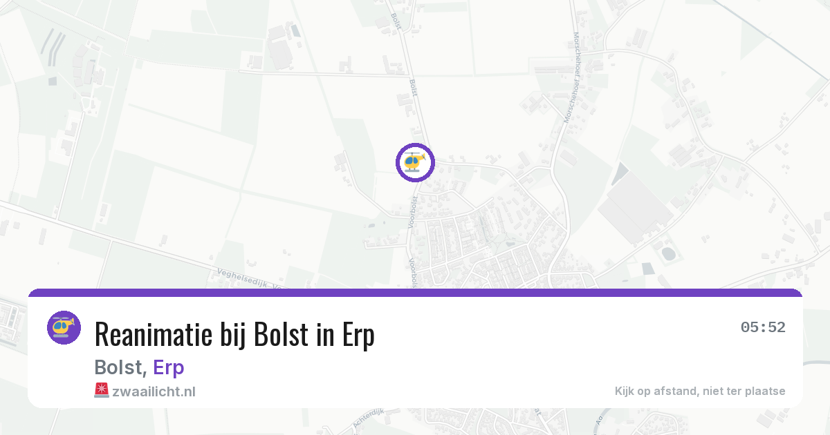 Reanimatie bij Bolst in Erp — 21 jun 2026