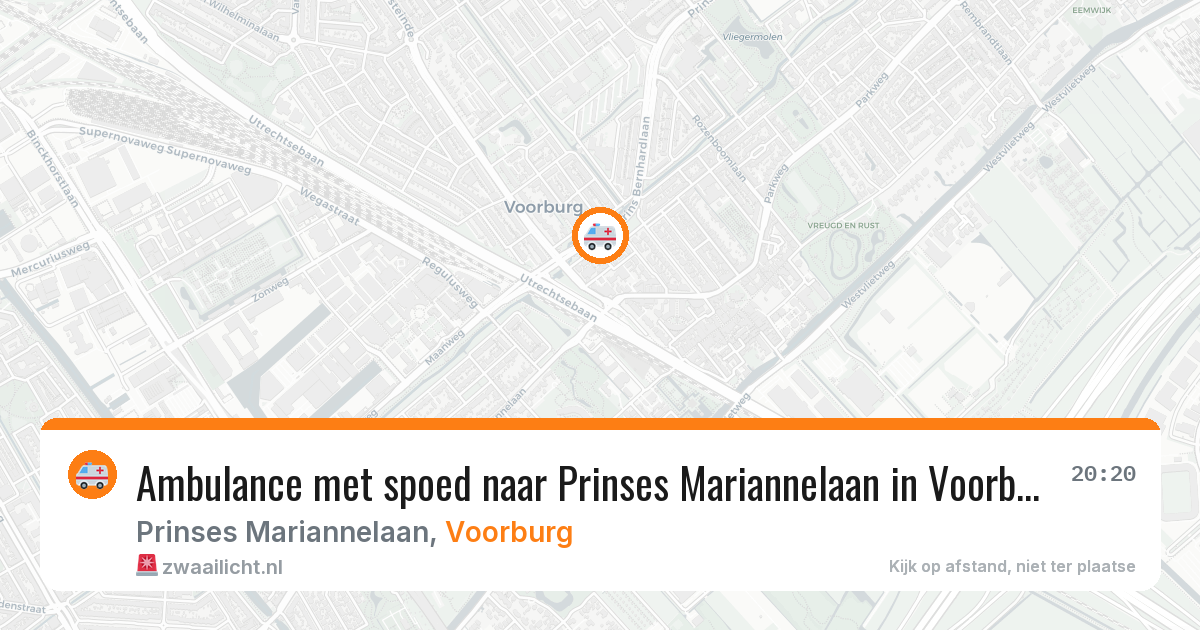 Ambulance met spoed naar Prinses Mariannelaan in Voorburg — 5 apr 2026