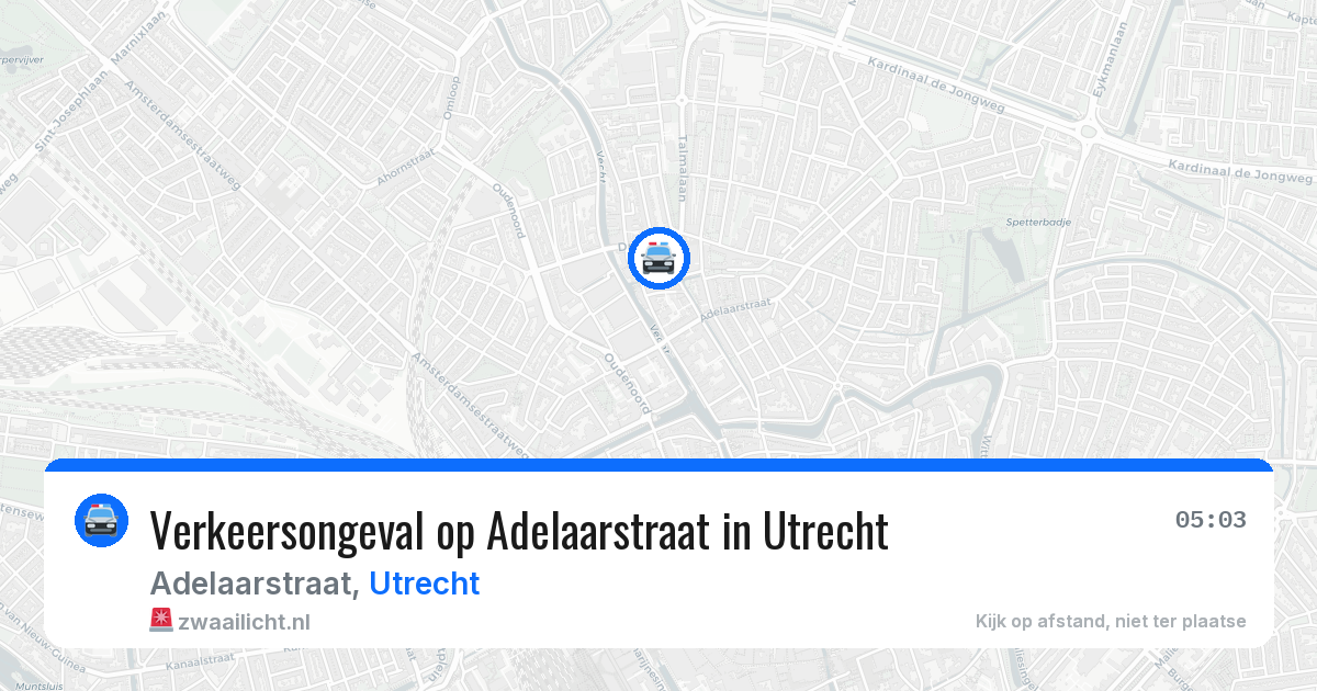 Verkeersongeval op Adelaarstraat in Utrecht — 31 mei 2026
