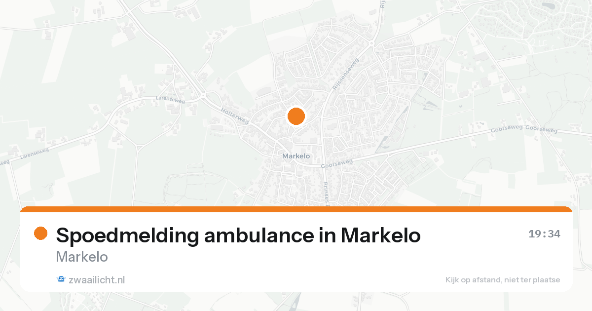 Spoedmelding ambulance in Markelo — 31 jan 2026