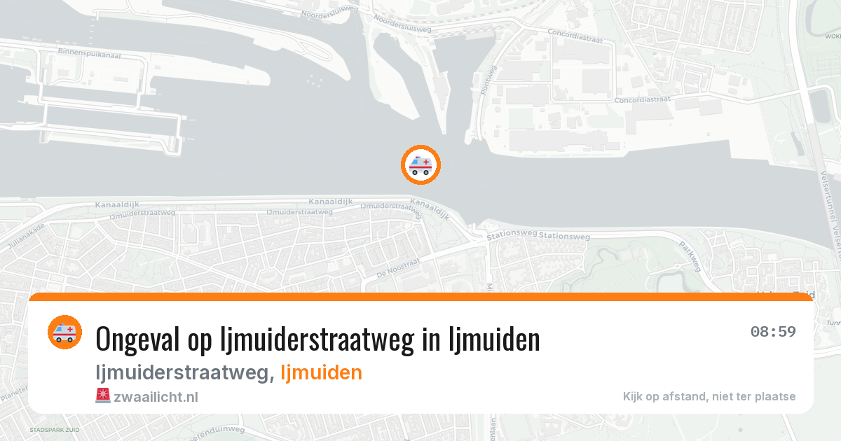 Ongeval op Ijmuiderstraatweg in Ijmuiden — 16 apr 2026