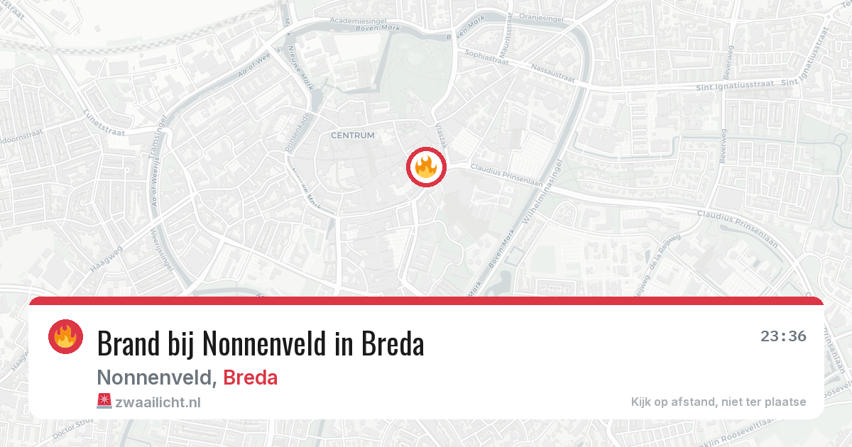 Brand bij Nonnenveld in Breda — 1 aug 2026