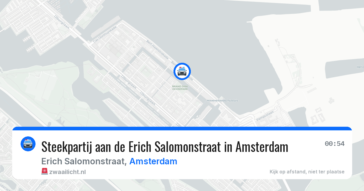 Steekpartij aan de Erich Salomonstraat in Amsterdam — 23 mrt 2026