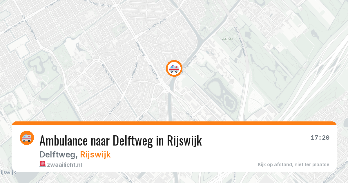 Ambulance naar Delftweg in Rijswijk — 2 apr 2026