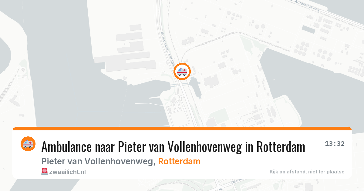 Ambulance naar Pieter van Vollenhovenweg in Rotterdam — 26 jun 2026