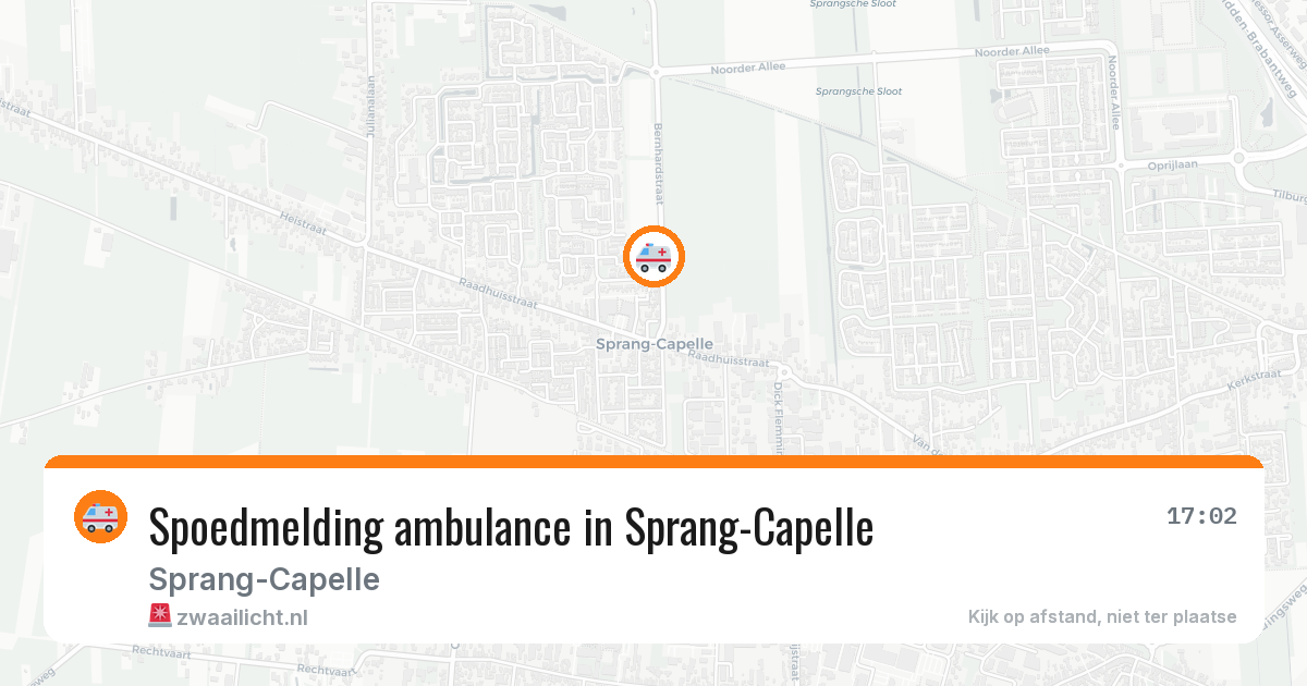 Spoedmelding ambulance in Sprang-Capelle — 4 jun 2026
