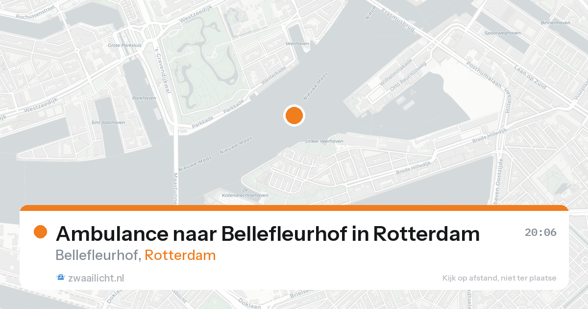 Ambulance naar Bellefleurhof in Rotterdam — 22 aug 2026