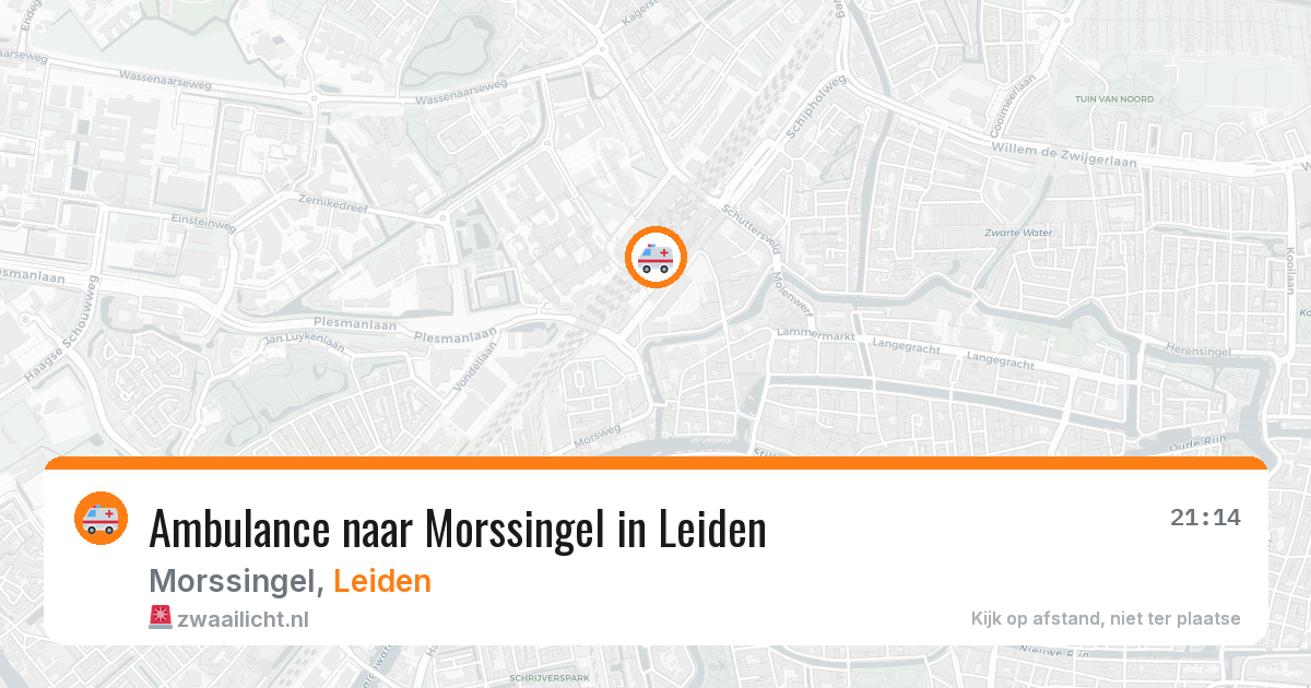 Ambulance naar Morssingel in Leiden — 26 mei 2026