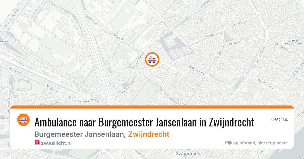 Ambulance naar Burgemeester Jansenlaan in Zwijndrecht — 21 feb 2026
