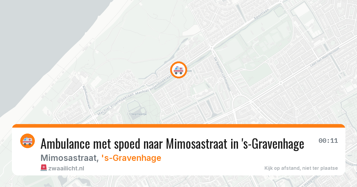 Ambulance met spoed naar Mimosastraat in 's-Gravenhage — 15 jun 2026