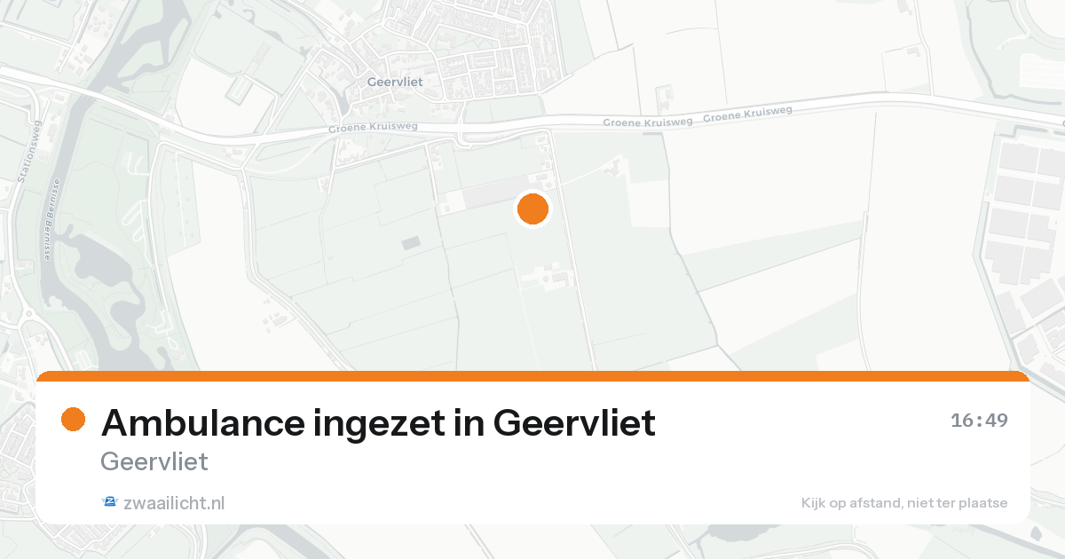Ambulance ingezet in Geervliet — 22 aug 2026
