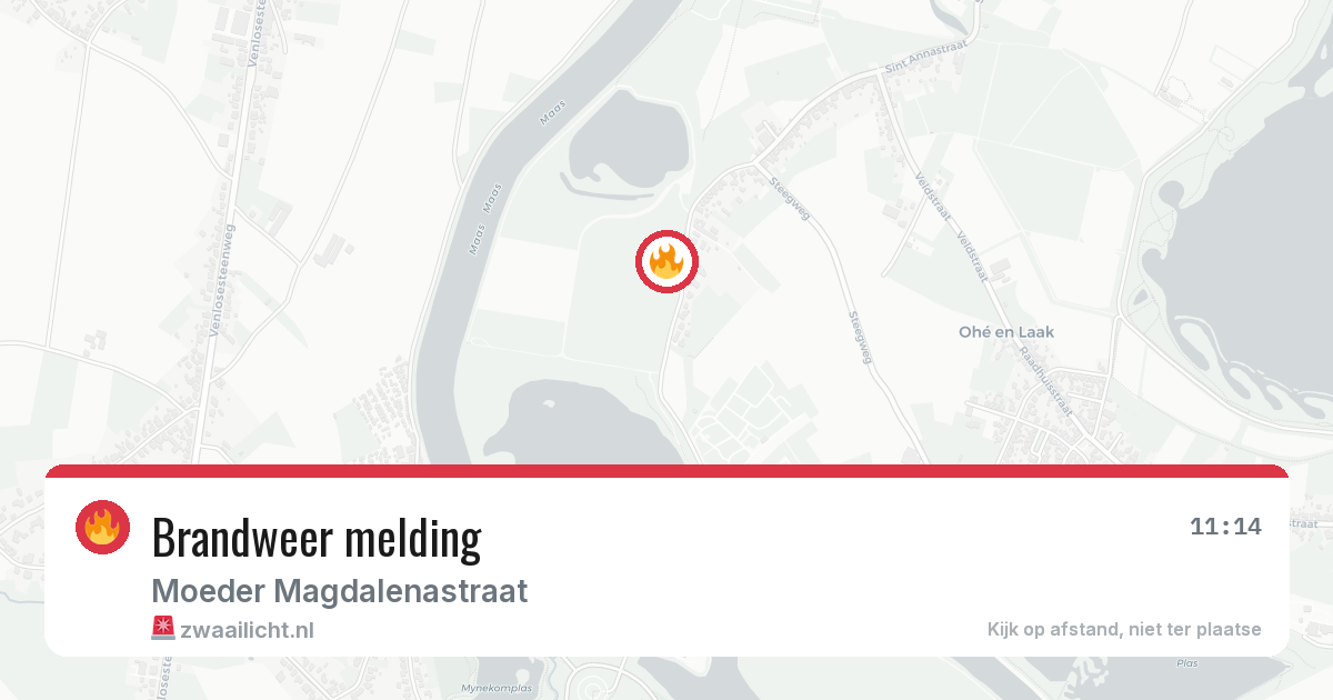 Brandweer melding — 5 mei 2026