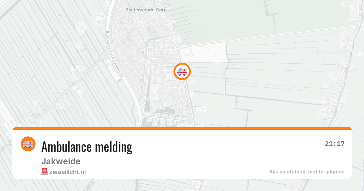 Ambulance melding — 22 jan 2026
