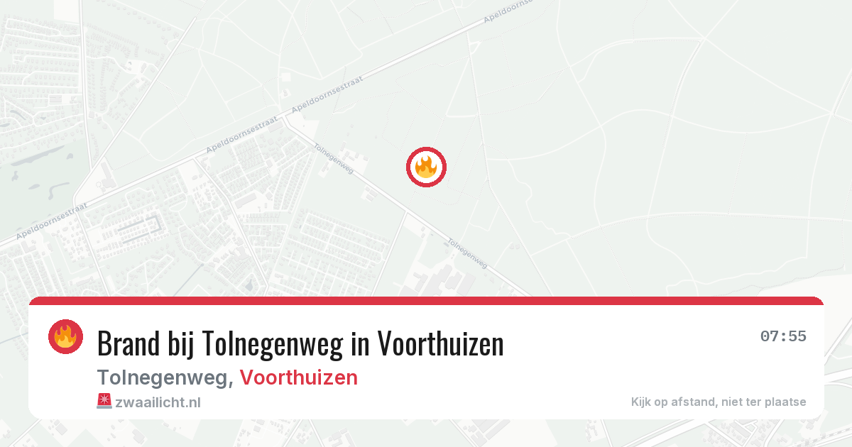 Brand bij Tolnegenweg in Voorthuizen — 8 jun 2026