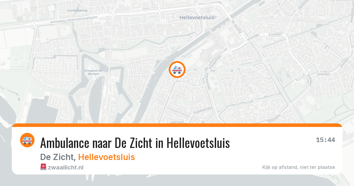 Ambulance naar De Zicht in Hellevoetsluis — 21 jul 2026