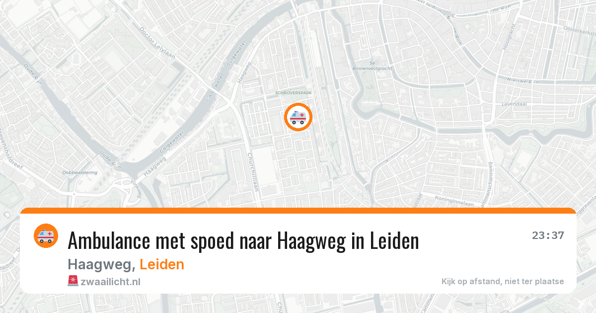 Ambulance met spoed naar Haagweg in Leiden — 26 jan 2026