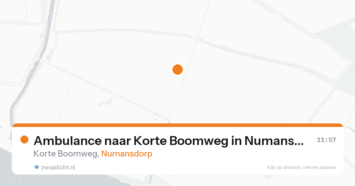 Ambulance naar Korte Boomweg in Numansdorp — 25 aug 2026