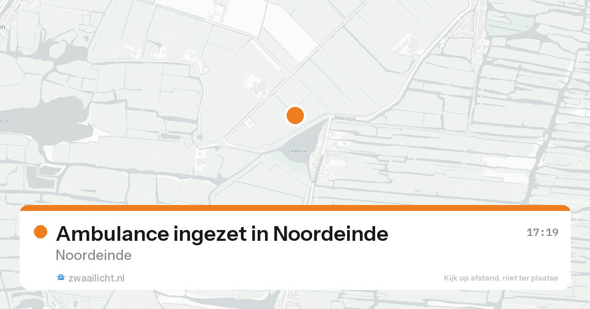 Ambulance ingezet in Noordeinde — 19 aug 2026