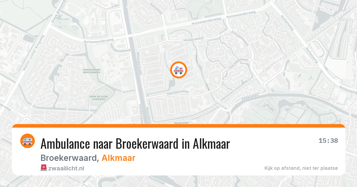 Ambulance naar Broekerwaard in Alkmaar — 20 apr 2026
