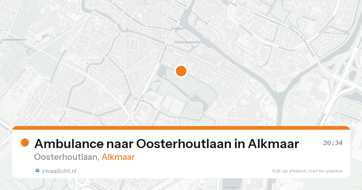 Ambulance naar Oosterhoutlaan in Alkmaar — 15 aug 2026