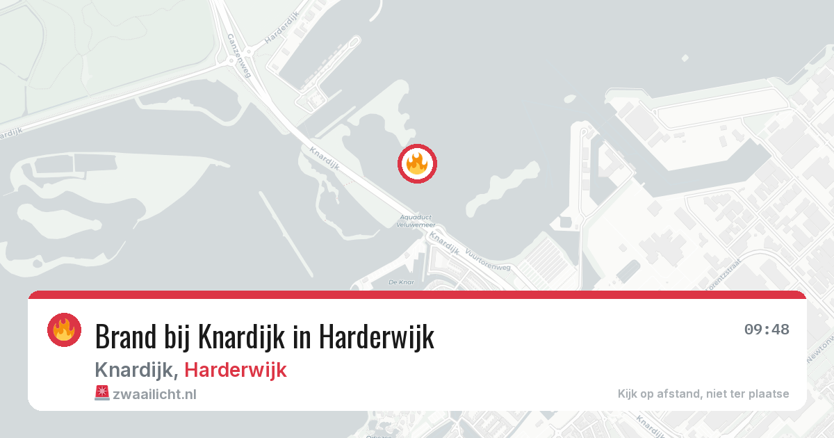 Brand bij Knardijk in Harderwijk — 20 jun 2026