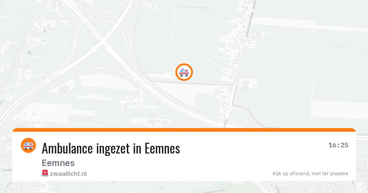 Ambulance ingezet in Eemnes — 17 apr 2026