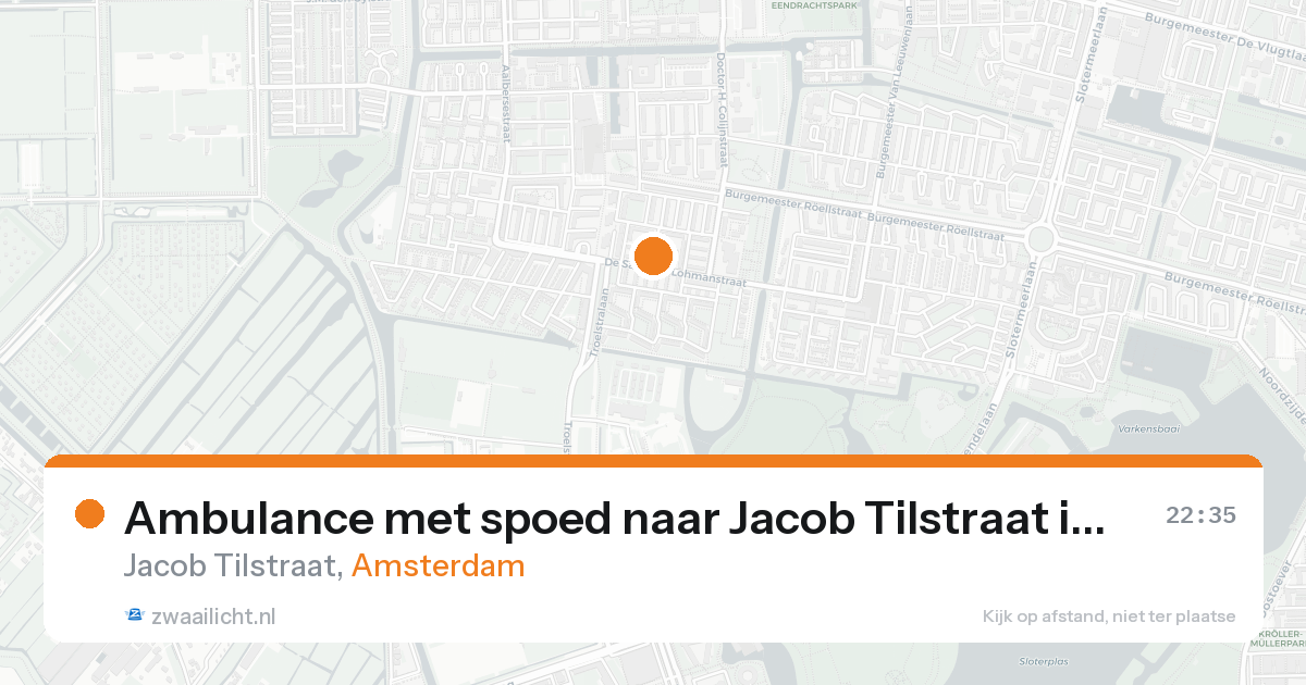 Ambulance met spoed naar Jacob Tilstraat in Amsterdam — 30 jan 2026