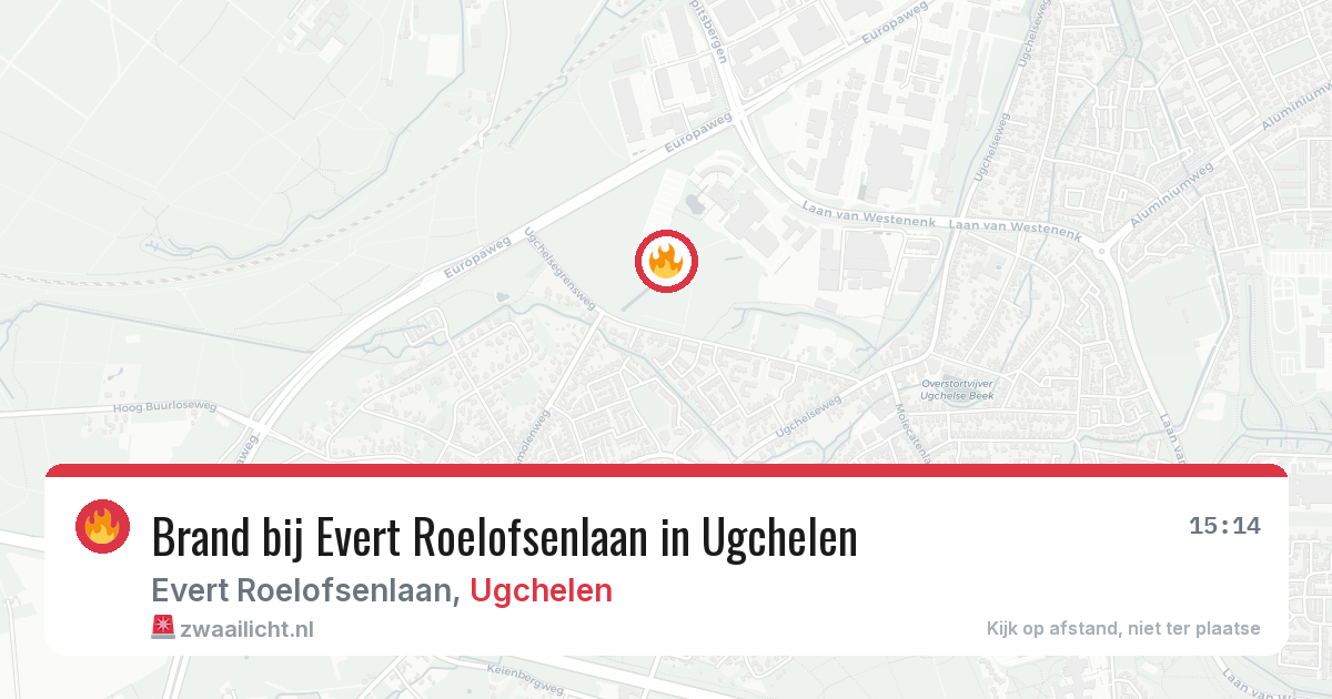 Brand bij Evert Roelofsenlaan in Ugchelen — 9 jul 2026