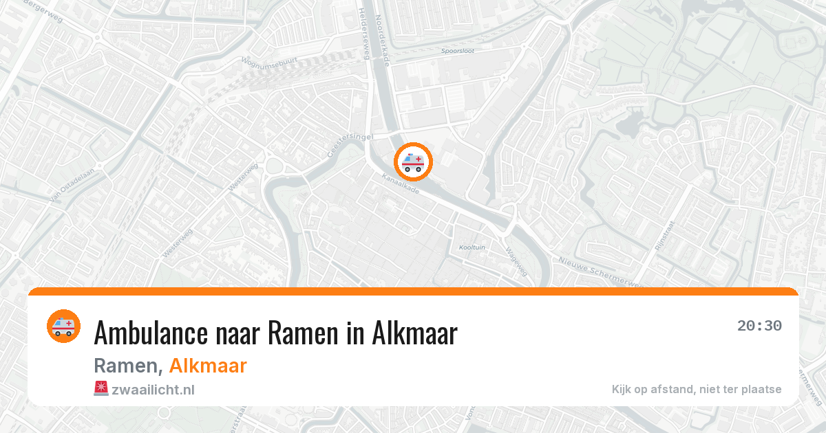 Ambulance naar Ramen in Alkmaar — 12 mei 2026