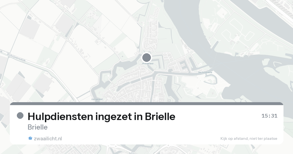 Hulpdiensten ingezet in Brielle — 25 aug 2026 | 🚨 Zwaailicht.nl