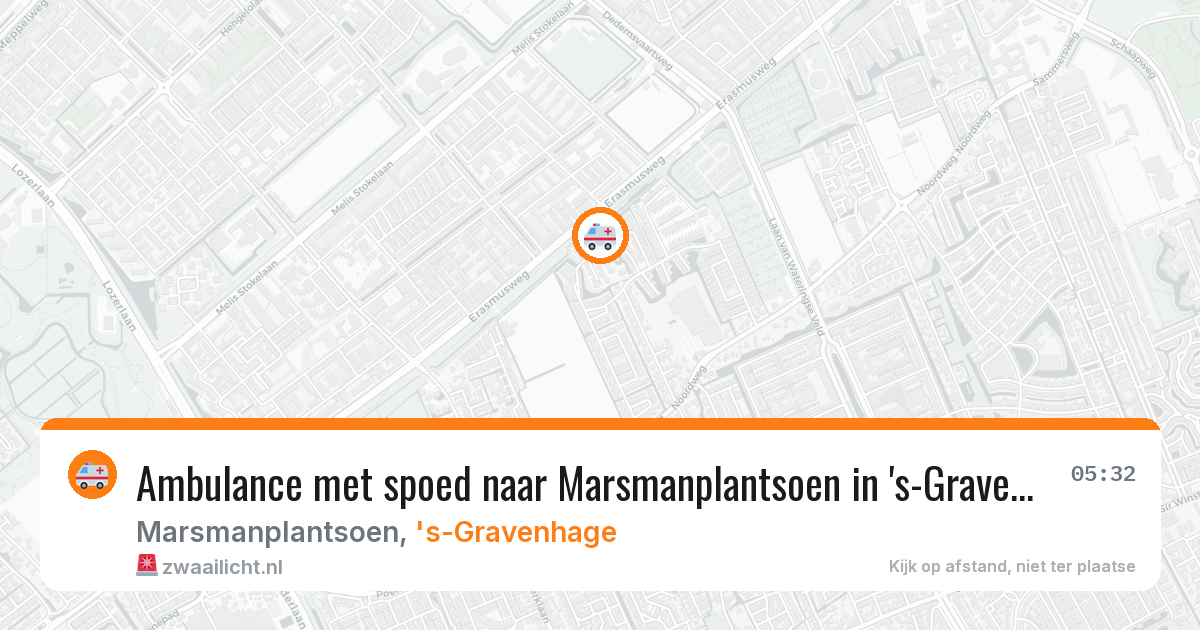 Ambulance met spoed naar Marsmanplantsoen in 's-Gravenhage — 18 feb 2026