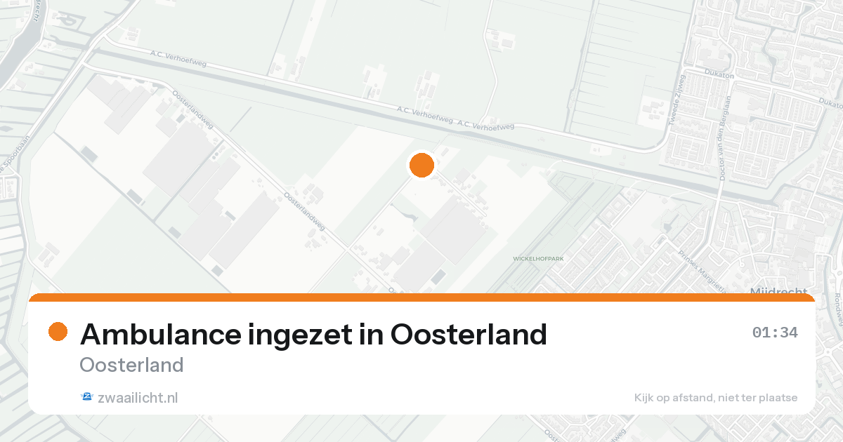 Ambulance ingezet in Oosterland — 8 feb 2026