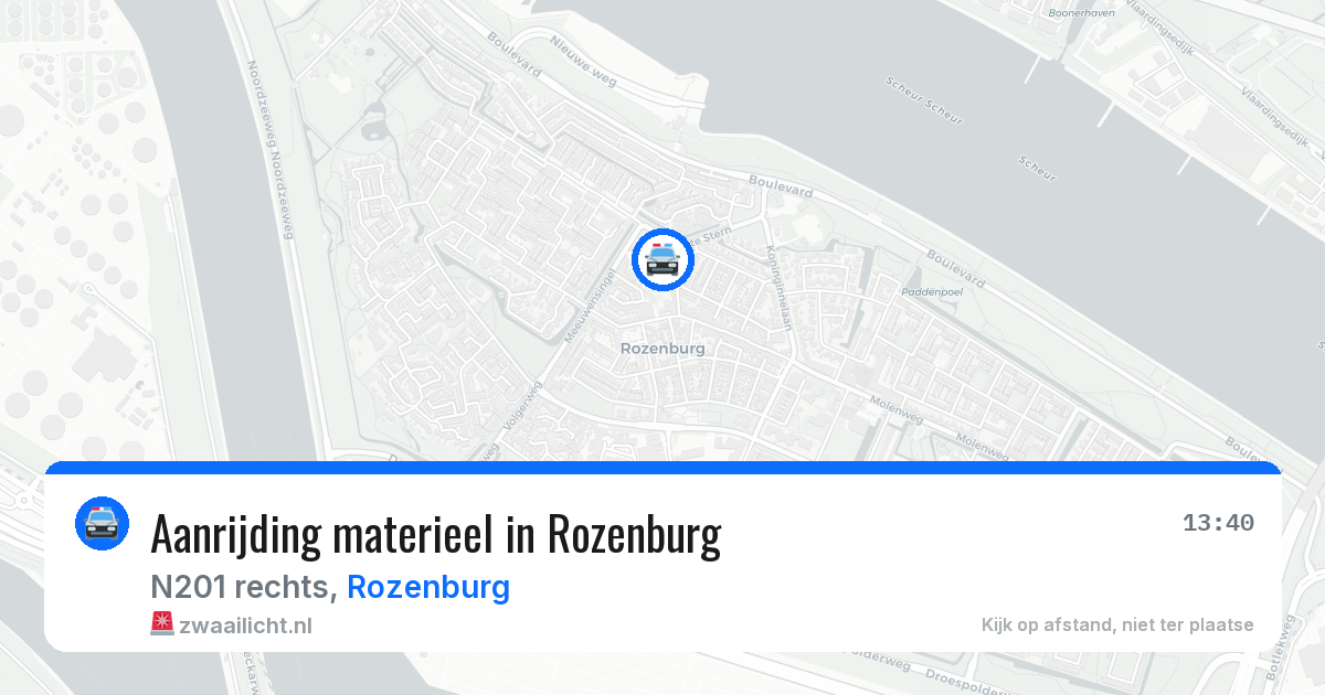Aanrijding materieel in Rozenburg — 23 mei 2026