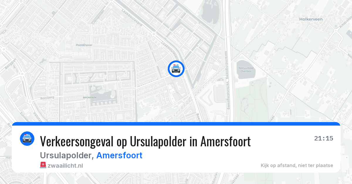 Verkeersongeval op Ursulapolder in Amersfoort — 10 feb 2026